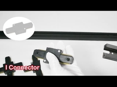 2 αργίλιο σιδηροδρομικών γραμμών επικέντρων καταστημάτων ιματισμού καλωδίων που πυκνώνεται