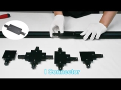 Ενσωματωμένο σύστημα σιδηροτροχιάς φωτισμού 2 καλωδίων για κατάστημα Cafe Restaurant