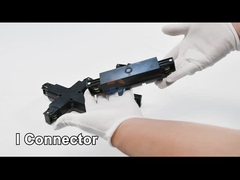 OEM ODM Μαύρη σιδηροτροχιά LED 43-34 χιλιοστών τεσσάρων καλωδίων και τριών κυκλωμάτων