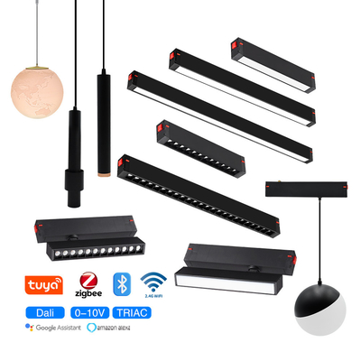 Έξυπνο 2.4G12W 20W 30W LED φωτιστικό πλέγμα φωτεινό προβολέα μαγνητικό φως τροχιά