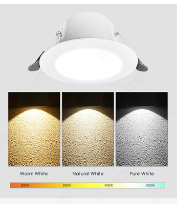 τοποθετημένο Downlight 4000K 6000K των οδηγήσεων 9W 12W τακτοποιεί τον τοποθετημένο φωτισμό τοποθετεί όπισθεν