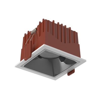 Τετραγωνικός σπάδικας Downlight των οδηγήσεων Frameless Dimmable που τοποθετείται κάτω από τα φω'τα