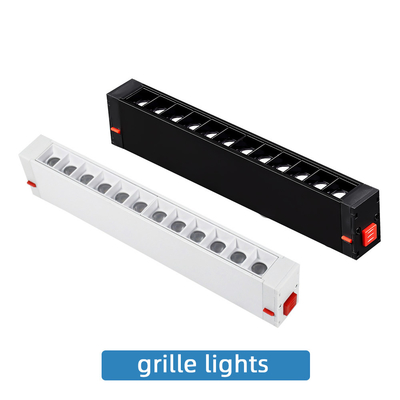 Φωτιστικό 9w 18w LED Μαγνητικό ερπύστρωμα Φωτιστικό γρίλιας με εσοχή χωρίς πλαίσιο για σαλόνι